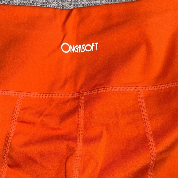 Onzie Bright Orange Leggings - Picture 3 of 3